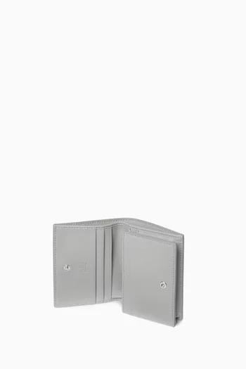 Small GG Emblem Wallet in Metallic Leather