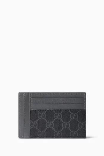 حافظة بطاقات قنب سوبريم بحرفي GG وجلد