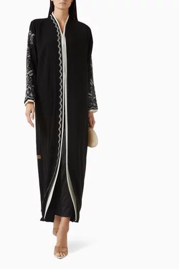 Scallop Panel Abaya