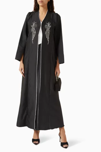 Crystal-embellished Abaya