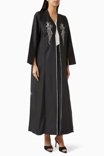Crystal-embellished Abaya