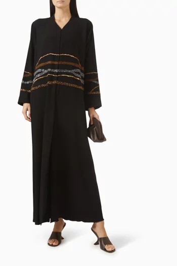 Bead-embroidered Abaya