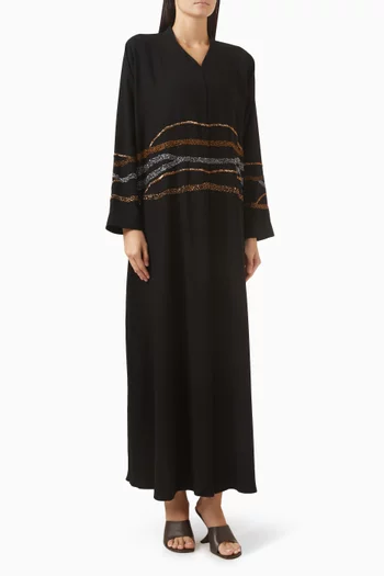 Bead-embroidered Abaya