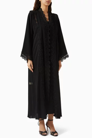 Bead-embroidered Abaya