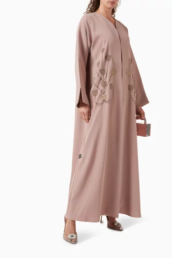 Bead-Embellished Abaya