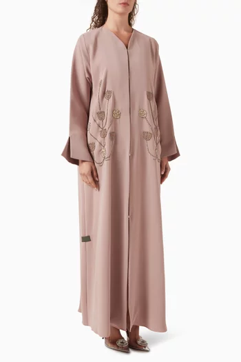 Bead-Embellished Abaya