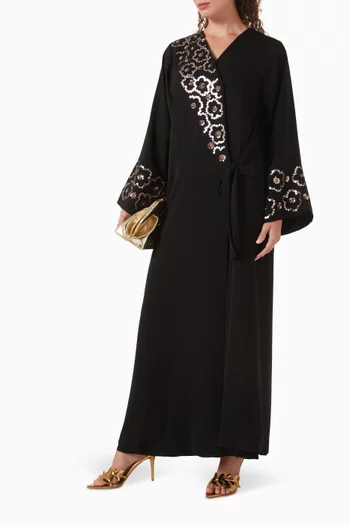 عباية مطرزة بالترتر