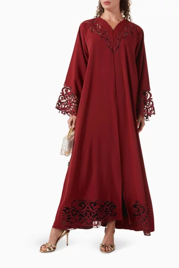 Raw-edge Abaya