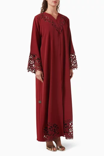 Raw-edge Abaya