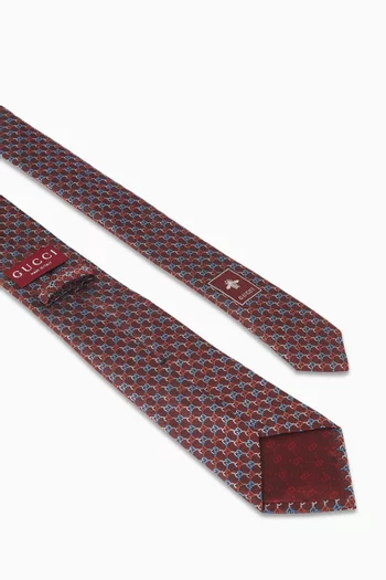 GG Tie in Silk-jacquard