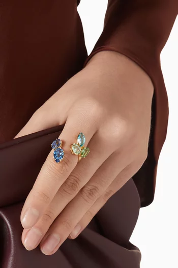 Gema Open Ring in Gold-tone Metal