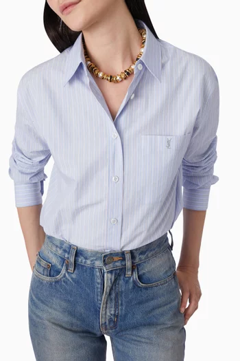 قلادة لولو راتنج ومعدن