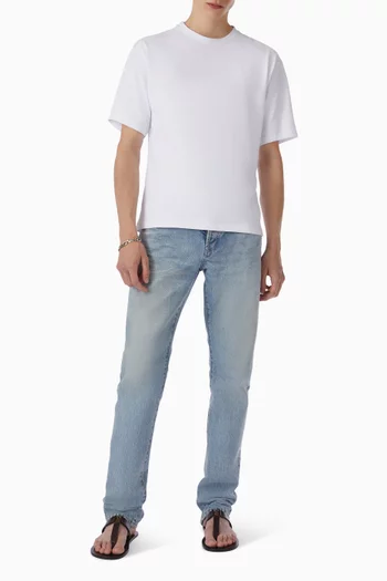 تي شيرت فضفاض بشعار كاسندر قطن