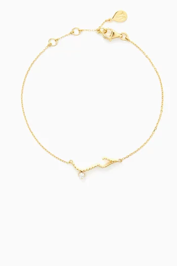 Love Diamond Bracelet in 18kt Yellow Gold