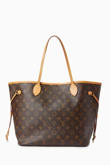 حقيبة نيفرفول ام ام بيد علوية قنب بنقشة شعار الماركة