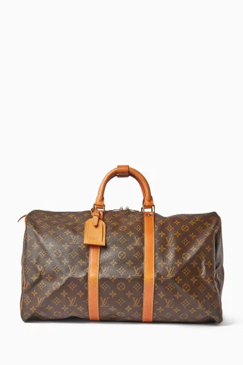 حقيبة كيبال 50 بنقشة شعار الماركة