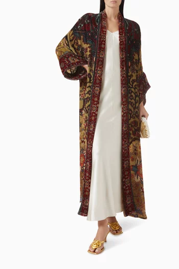 Printed Kimono in Silk Velvet