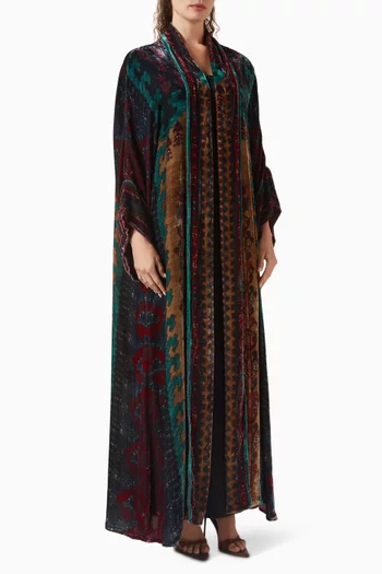 Printed Kimono in Silk Velvet