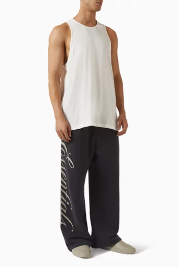 Embroidered Essentials Tank Top in Cotton-blend