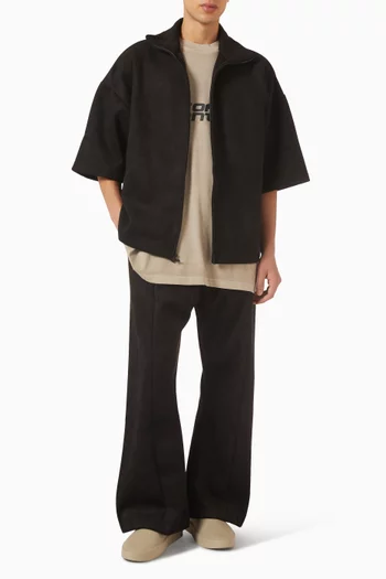 Flare Pants in Suede Fleece