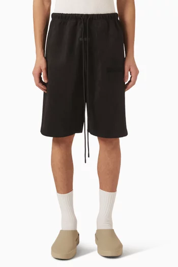 شورت رياضي فضفاض صوف بملمس شمواه