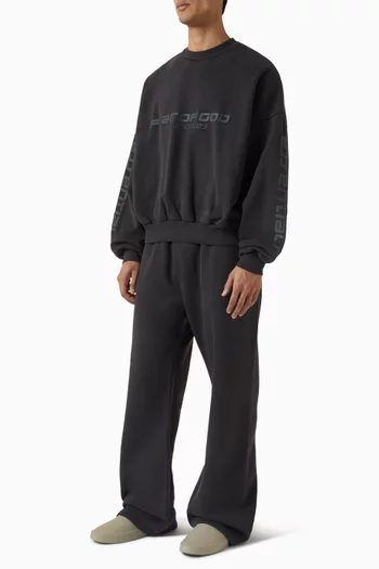 Los Angeles Cropped Sweatshirt in Heavy Fleece