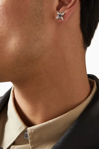 Stella Ventis Crystal Single Stud Earring in Sterling Silver