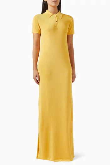 Open-back Knit Dress in Viscose