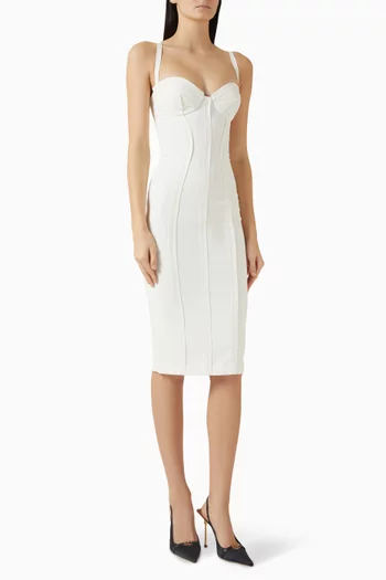 Raw-edge Gown in Crepe