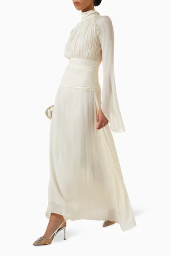 Cyria High-neck Gown