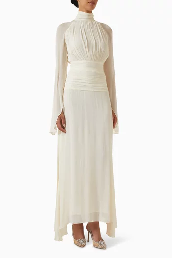 Cyria High-neck Gown