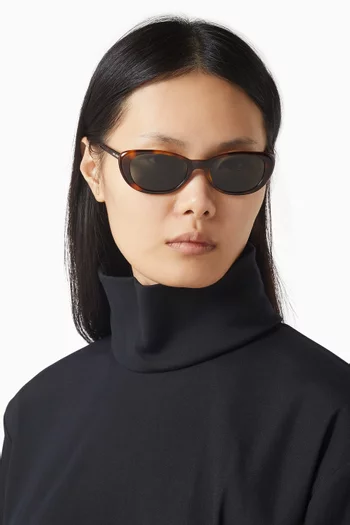 نظارة شمسية إس إل 822-002 بإطار بتصميم عين القطة أسيتات