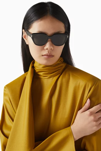 SL 827-001 Cat-Eye Sunglasses in Acetate