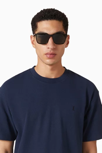 نظارة شمسية بإطار مربع أسيتات