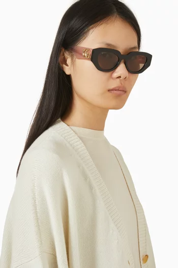 Cat-eye Sunglasses in Acetate