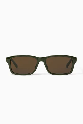 Rectangular Sunglasses in Acetate