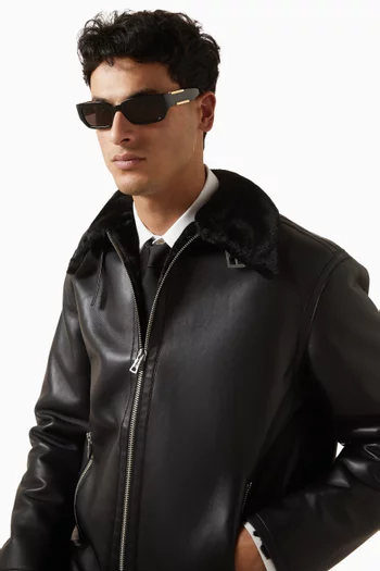 نظارة شمسية داش بإطار مستطيل أسيتات