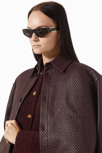 نظارة شمسية داش بتصميم عين القطة وإطار أسيتات