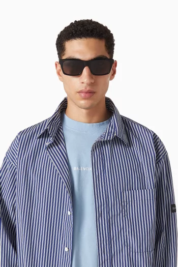 نظارة شمسية بإطار مربع أسيتات