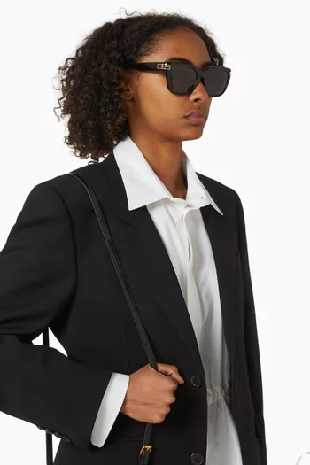 نظارة شمسية بإطار مربع أسيتات