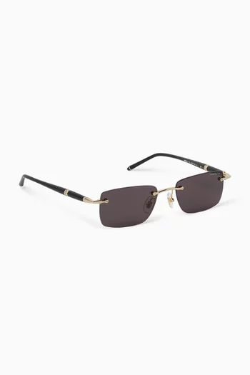 Rectangle Sunglasses in Metal