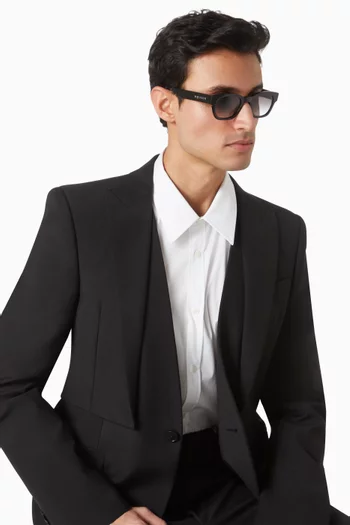 نظارة شمسية بإطار مربع أسيتات