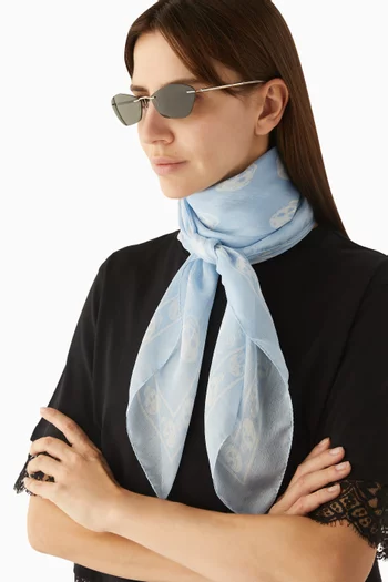 نظارة شمسية بإطار غير منتظم معدن