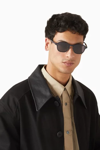 نظارة شمسية بإطار دائري أسيتات