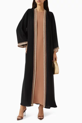 Embroidered Abaya Set