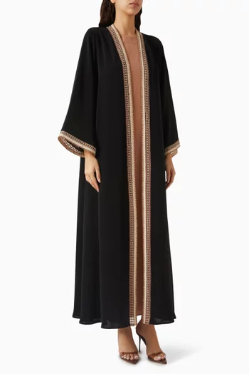 Embroidered Abaya Set