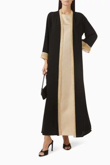 Embroidered Abaya Set