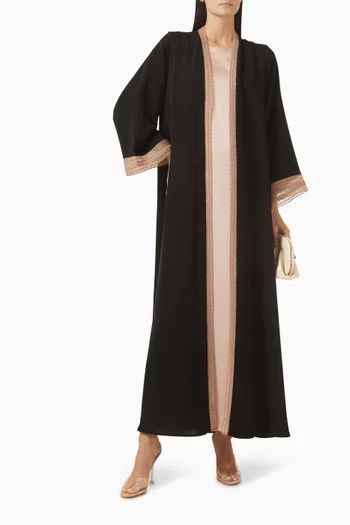 Embroidered Abaya Set