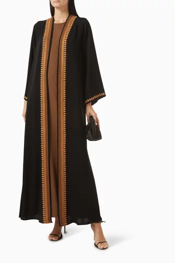 Embroidered Abaya Set