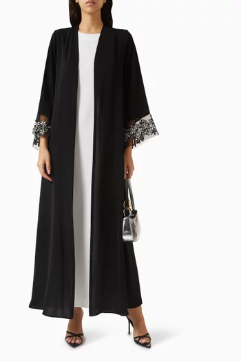 Embroidered Abaya Set